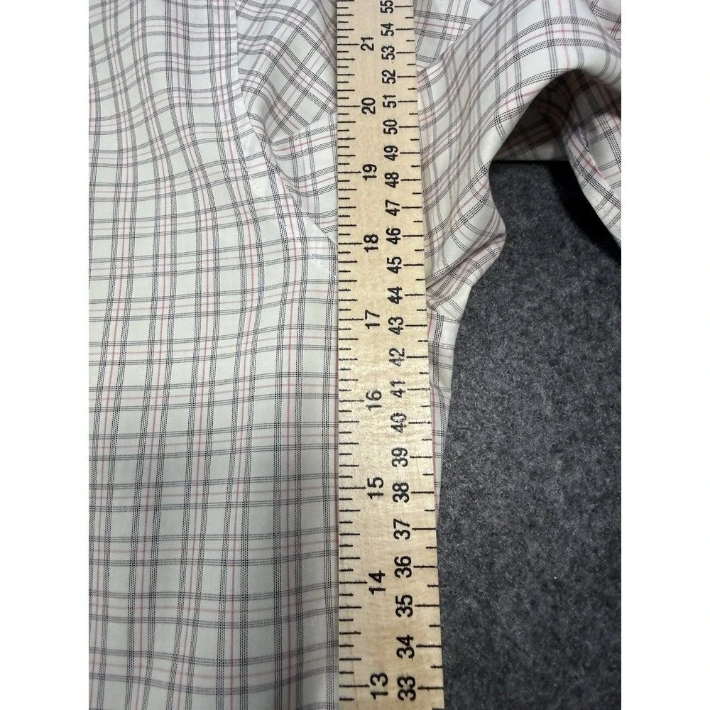 Banana‎ Republic Non-Iron Slim Fit Plaid Dress Shirt Size 15-15.5 M
